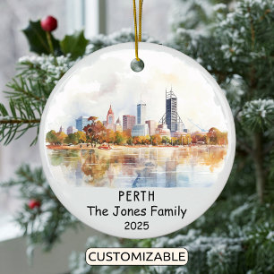Cerâmica Personalizado ornamento de Perth, Austrália