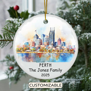 Cerâmica Personalizado ornamento de Perth, Austrália