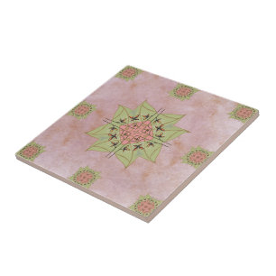 Cerâmica Pink e Azulejo Verde de Pastel