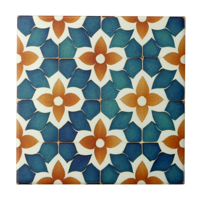 Cerâmica Placa de papel do Azulejo marroquino (Frente)