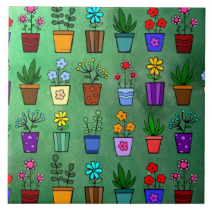 Cerâmica Potes de flores Azulejo cerâmico
