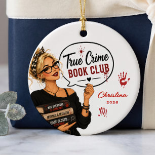 Cerâmica Presente de Ornamento do Clube do Livro de Crime R