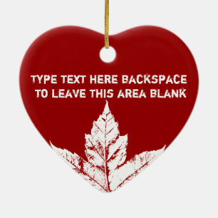 Cerâmica Presente personalizado ornamento de Canadá da