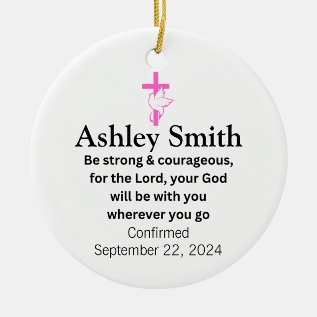 Cerâmica Presentes Cerâmicos de Ornamento de Confirmação pa (Frente)