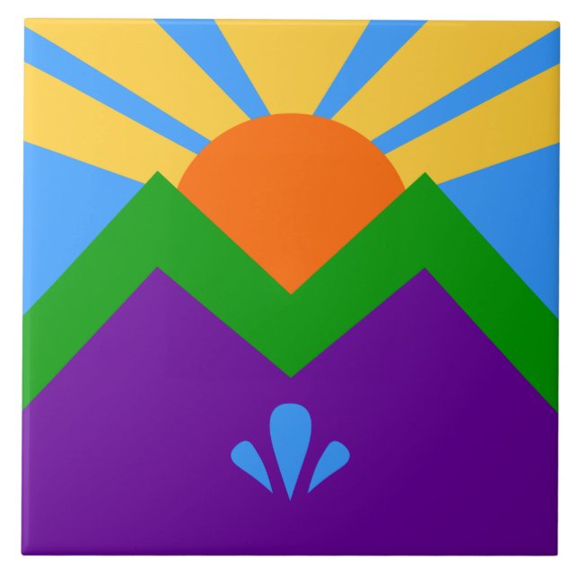 Cerâmica Primavera de Manitou Azulejo (Frente)