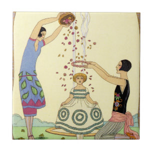 Cerâmica Primavera no azulejo do art deco de France
