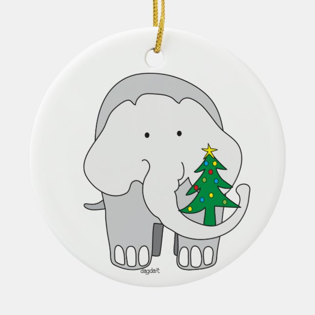 Cerâmica Primeiro Ornamento de Natal (Frente)