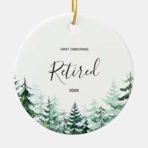 Cerâmica Primeiro Ornamento de Natal Reformado