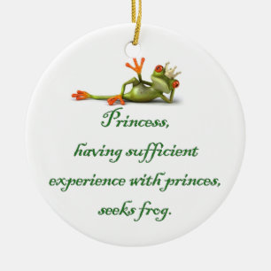 Cerâmica Princesa Procura Ornamento de Sapos