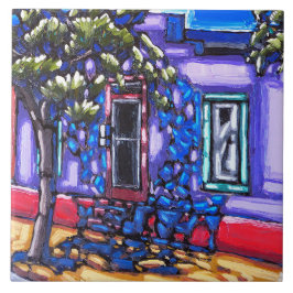 Cerâmica "Protegeu a entrada, o azulejo do bairro de