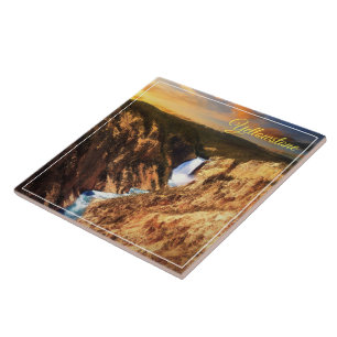 Cerâmica Quedas de Trivet-Yellowstone do azulejo