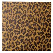 RAB Rockabilly Clássico Azulejo Estampa de Leopard