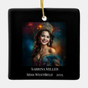 Cerâmica Rainha do Concurso Ornamento de Natal