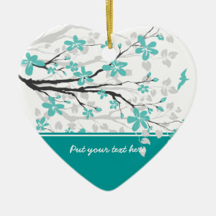 Cerâmica Ramo de Magnolia e ornamento personalizado de flor