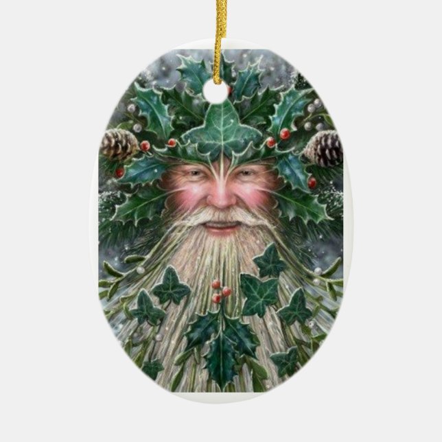 Cerâmica Rei Ornamento de Yule (Frente)