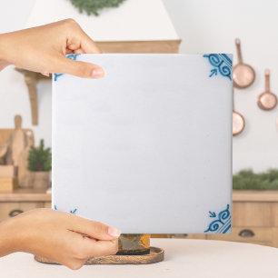 Cerâmica Repro Azulejo de exclusão azul simples para person