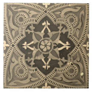 Cerâmica Repro Azulejo de Padrão Floral Português