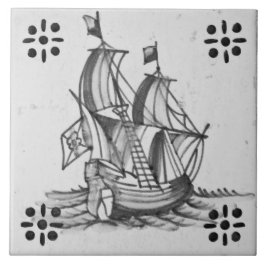 Cerâmica Repro DefSoftware - Azulejo Azul de Entrega de Var