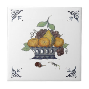 Cerâmica Repro - soquete de Fruta flexível no Azulejo branc