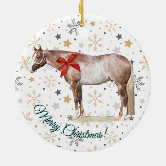 Cerâmica Rocha com Ornamento de Arco de Natal (Traseira)