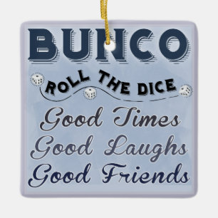 Cerâmica Role o ornamento de Bunco dos dados