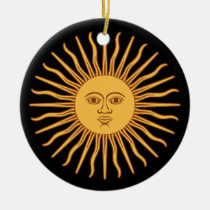 Cerâmica Ronda de Ornamento Dupla em Sol
