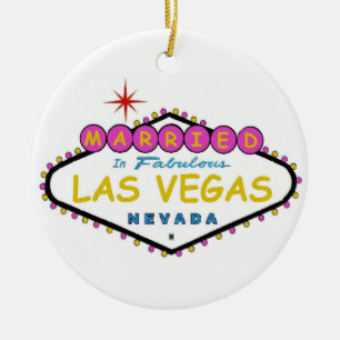 Cerâmica ROSA casado no ornamento de Las Vegas