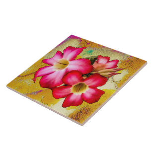 Cerâmica Rosa do deserto Flores no Azulejo de areia