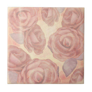 Cerâmica Rosas de chá, azulejo