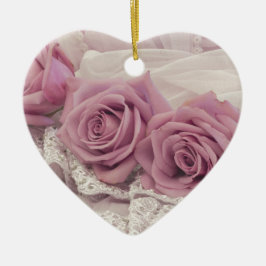 Cerâmica Rosas Rosa E Ornamento De Vida Precoce