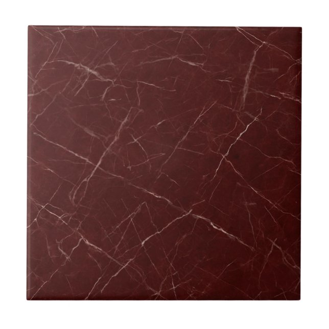 Cerâmica Rosso Levanto Borgonha – Azulejo de Mármore Sem Co (Frente)