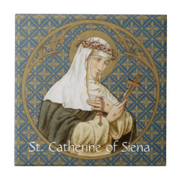 Cerâmica Rua. Catherine de Siena (BK 19) Azulejo 1