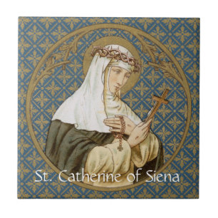 Cerâmica Rua. Catherine de Siena (BK 19) Azulejo 1