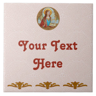 Cerâmica Rua. Cecília de Roma (BK 003) Azulejo cerâmico 2