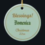 Cerâmica Rua. Dominic de Guzman (BK 07) Ornamento cerâmico<br><div class="desc">Dominic de Guzman (1170-1221) foi um padre espanhol castiliano que fundou a mendicante Ordem dos Pastores (Dominicanos). Uma pequena biografia com uma lista de mecenas pode ser encontrada no endereço catholicsaints.info/saint-dominic-de-guzman/ Image Credit (BK 07): Adaptação de uma imagem antiga de Rua. Dominic de Guzman, de um impressão de devoção cromolithográfica...</div>