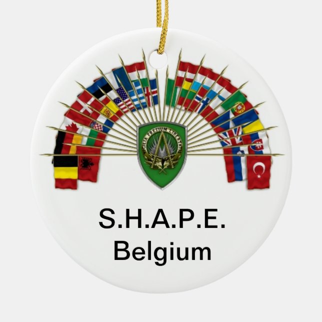 Cerâmica S.H.A.P.E. Ornamento de Bélgica (Frente)