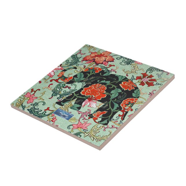 Cerâmica Sage do azulejo (Flor de Elefante) SORPes ©️ 2024 (Lateral)