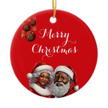 Saudações de Seasons - Ornamento Afro-Americano