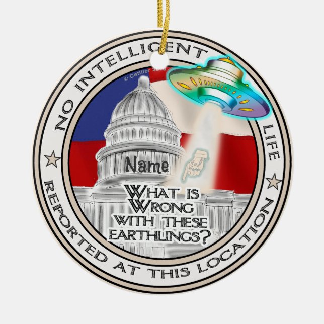 Cerâmica Sem ornamento de Vida Inteligente (Frente)