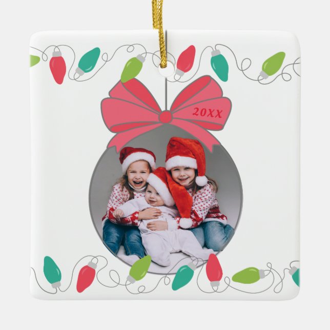 Cerâmica Sequência de Caracteres Luz de Natal Ornamento de  (Frente)