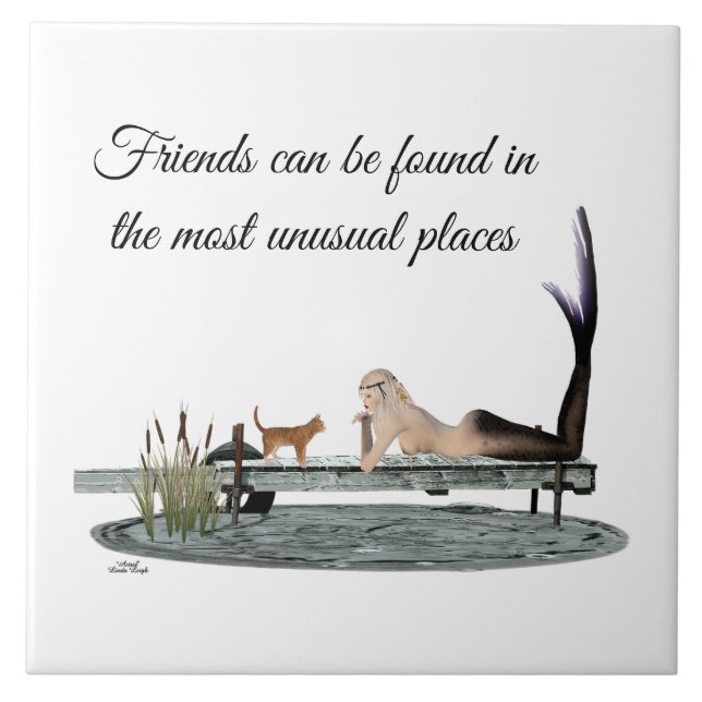 Cerâmica Sereia no Azulejo cerâmico de Boca (Frente)