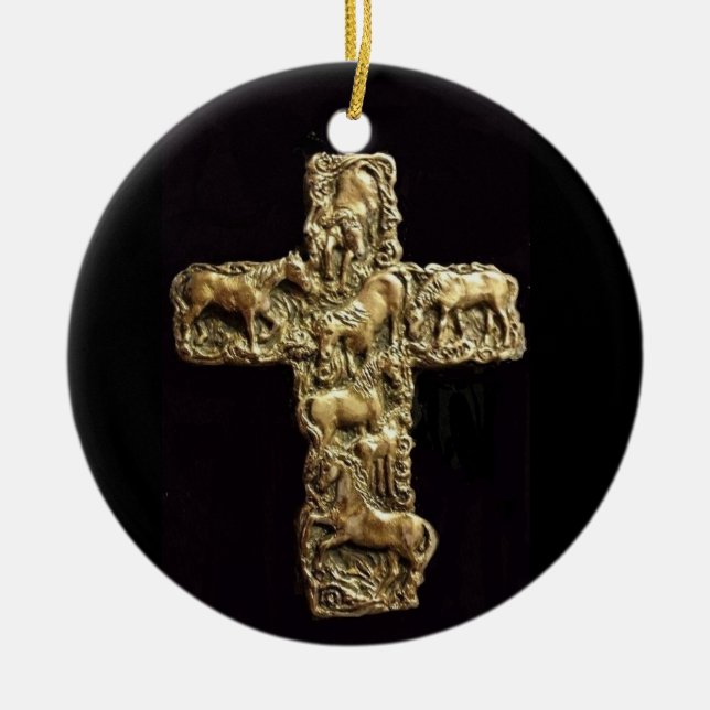 Cerâmica Sete Ornamento de Cavalos (Frente)