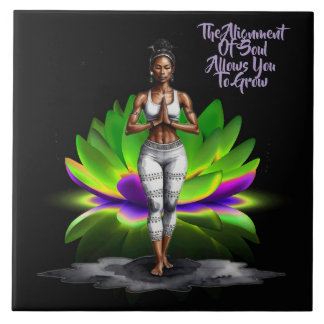 Cerâmica Seu Azulejo de Alma Sabedoria Alinha Alinhando Cer