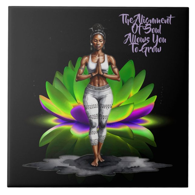 Cerâmica Seu Azulejo de Alma Sabedoria Alinha Alinhando Cer (Frente)