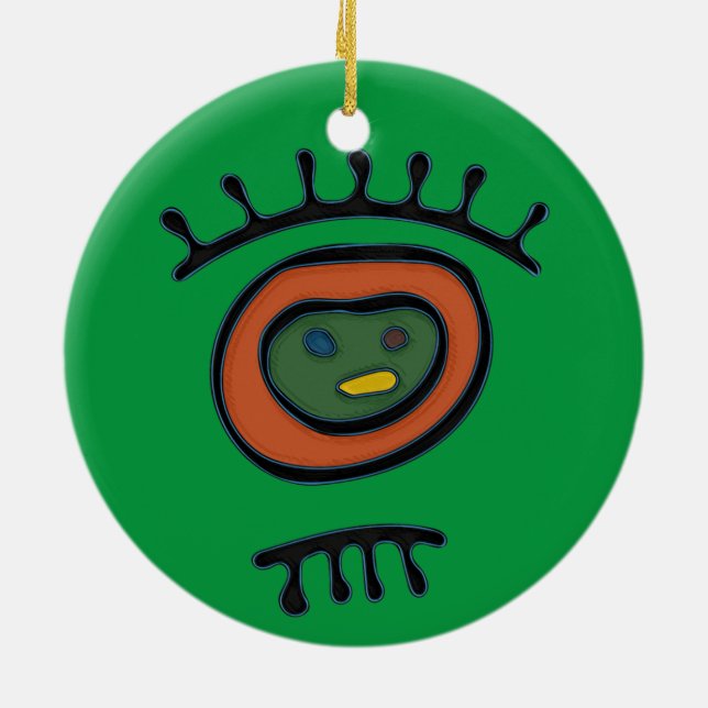 Cerâmica Símbolo de Taino - Ornamento do Círculo (Traseira)
