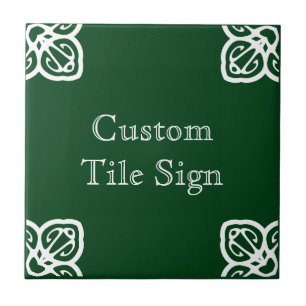 Cerâmica Sinal de Azulejo Personalizado - Branco Espanhol s