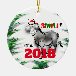 Cerâmica Sorriso é ornamento de sorriso do asno 2018
