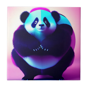 Cerâmica Sumo Panda O Gnasher De Bambu, Azulejo Cerâmico