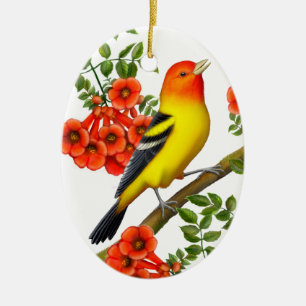 Cerâmica Tanager Ocidental em Ornamento de Vinha de Trompet