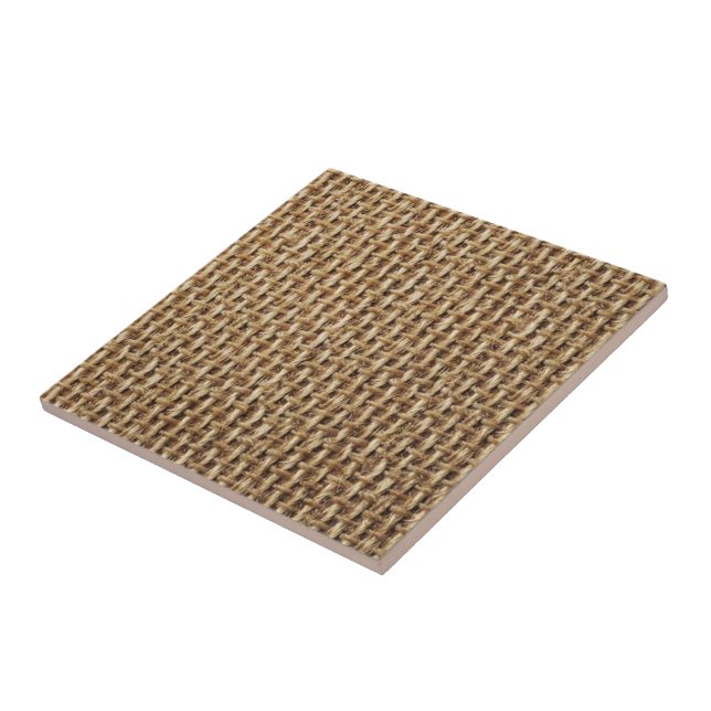 Cerâmica Tecido de algodão com Knit - Azulejo cerâmico - be (Lateral)